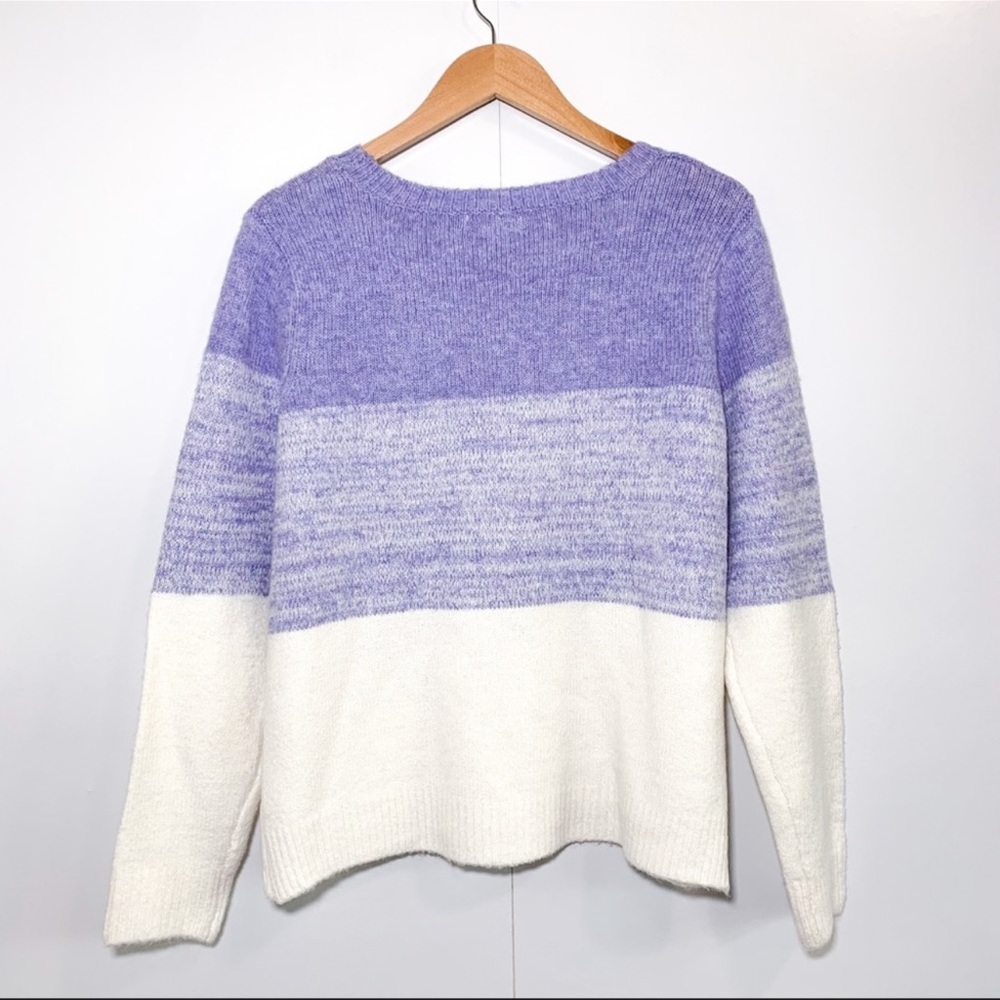 Cupcakes & Cashmere Soft Color Block Stripe Crewn… - image 4